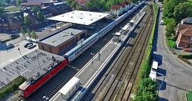 Bahnhof Meppen Luftbild 2016