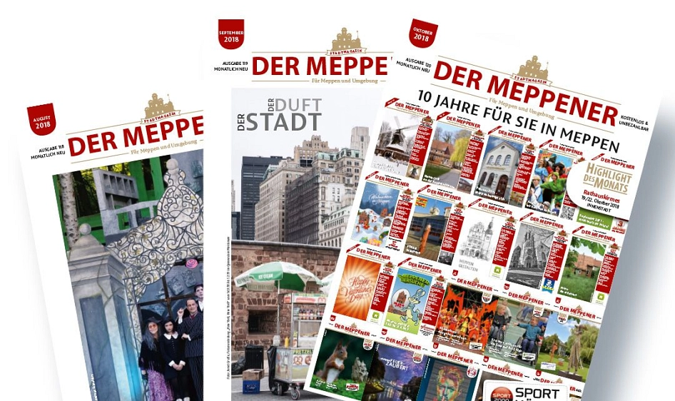 Drei Ausgaben des Meppeners&nbsp;&copy;&nbsp;DER MEPPENER // Tom Hagemann