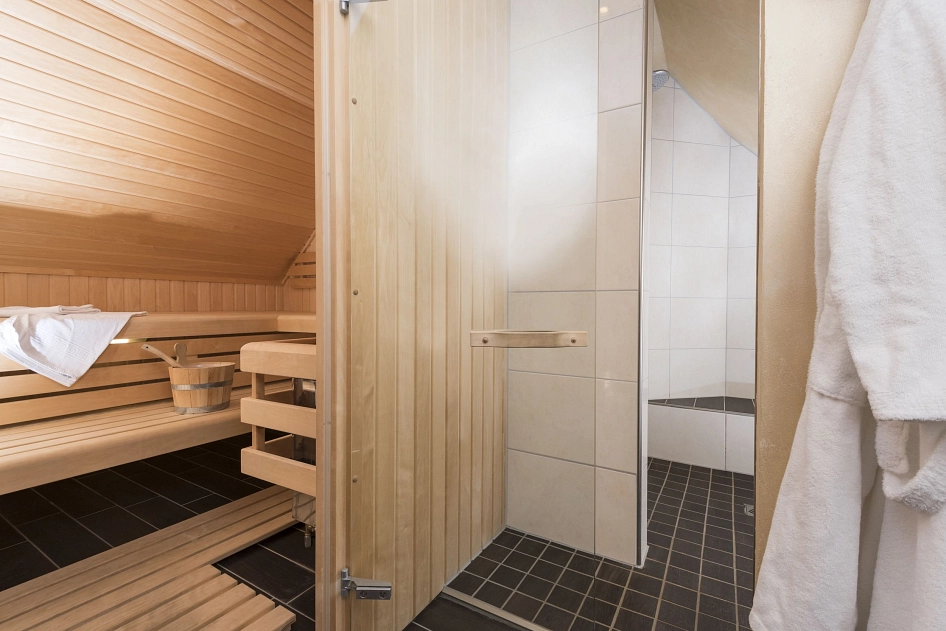 Die Sauna im Hotel Tiek.