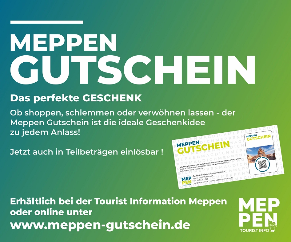 Meppen Gutschein_neu&nbsp;&copy;&nbsp;Tourist Information Meppen (TIM) e. V.