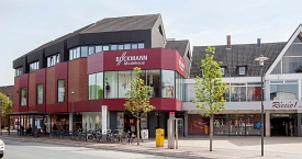 Die Fassade des Modehaus Böckmann in Meppen.