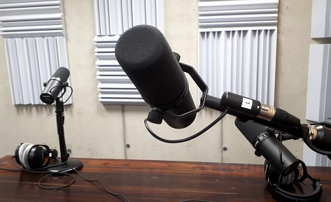 Podcast emsland.entspannt – Mikro & Kopfhörer im Studio ©Emsland Tourismus GmbH&nbsp;&copy;&nbsp;Emsland Tourismus GmbH
