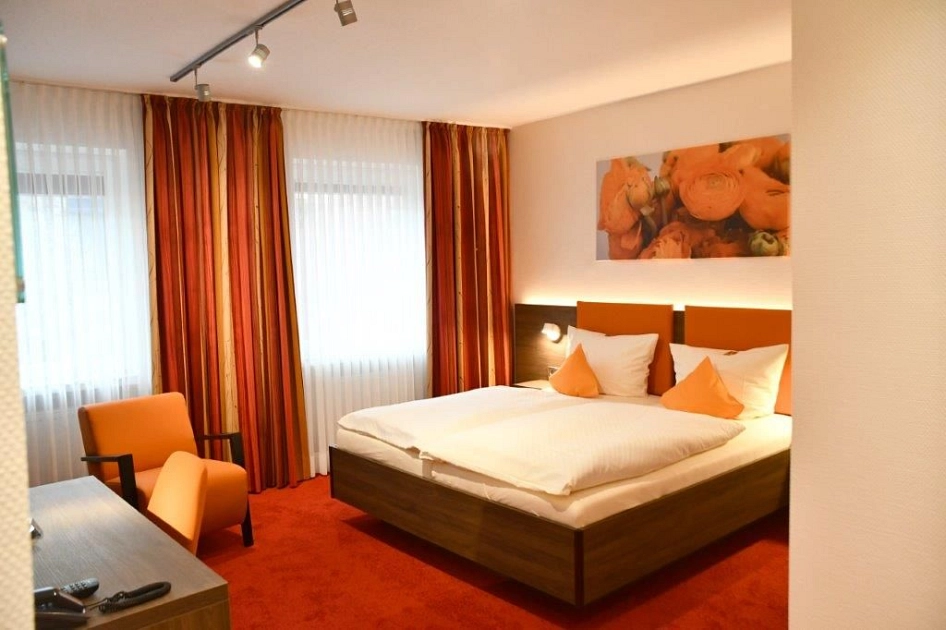 Doppelzimmer im Hotel Schmidt am Markt.