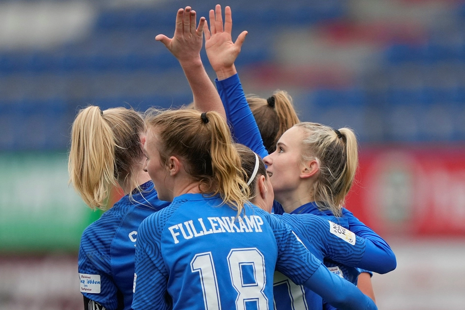 Jubel bei den SV Meppen Frauen